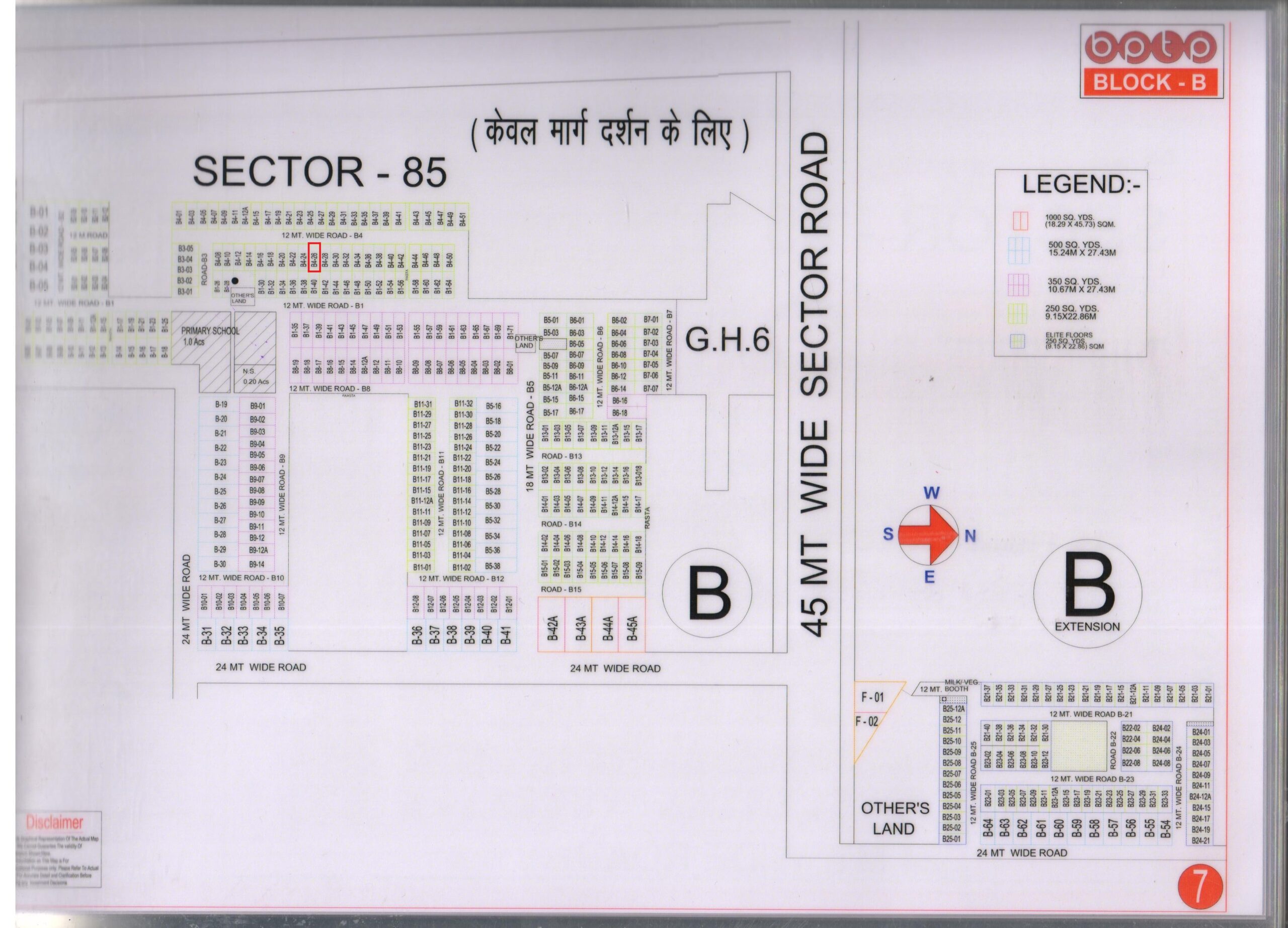 BPTP B Block Map