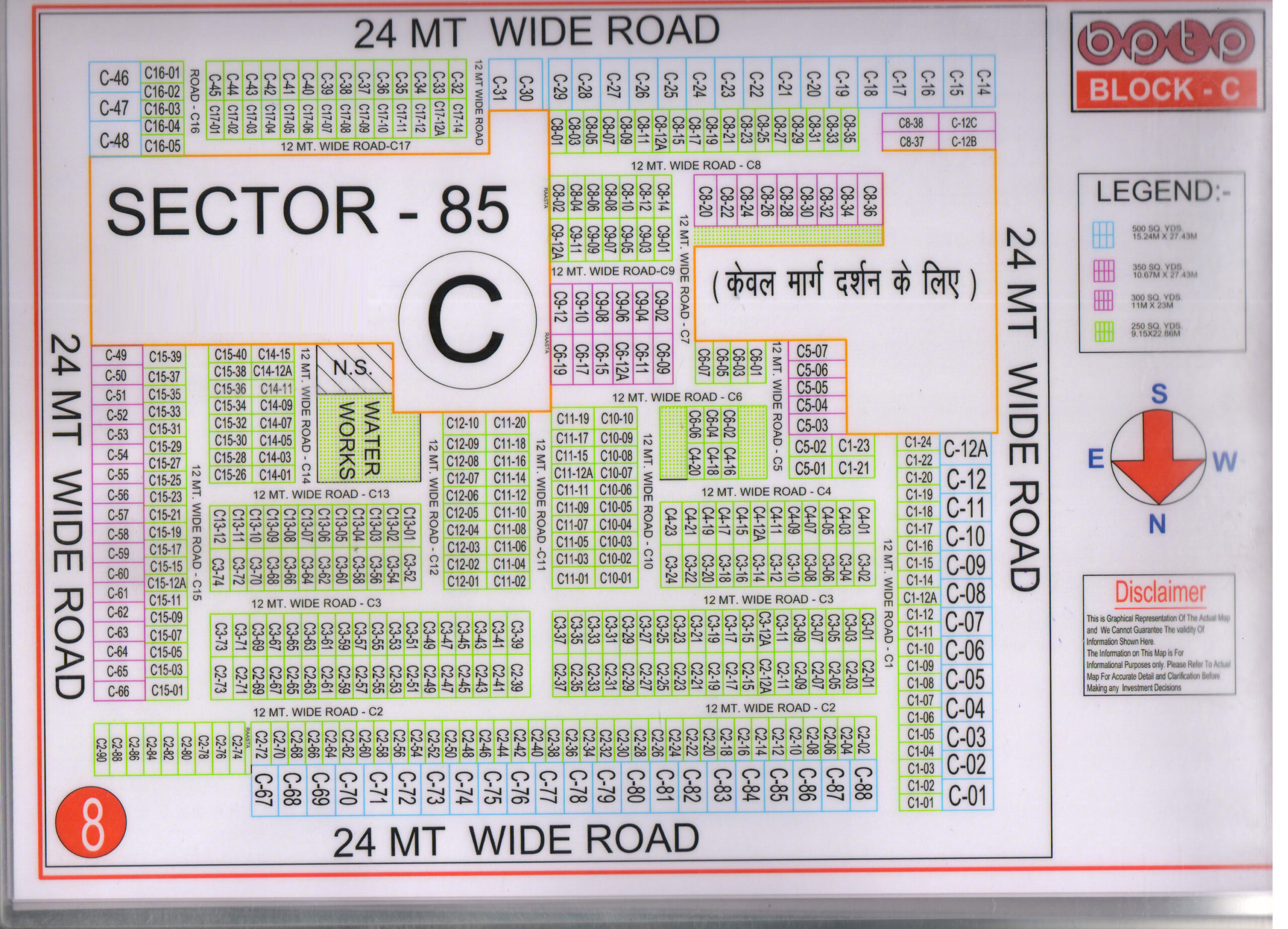 BPTP C Block Map