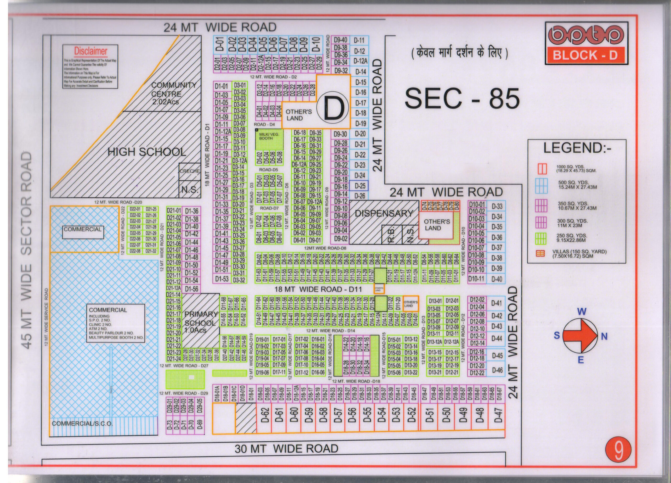 BPTP D Block Map