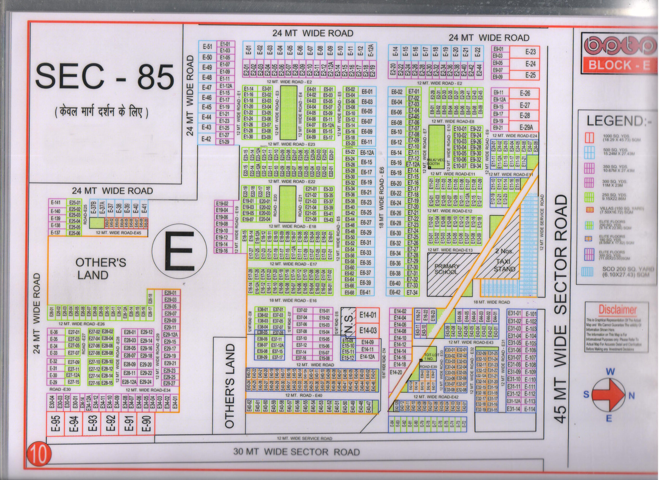 BPTP E Block Map
