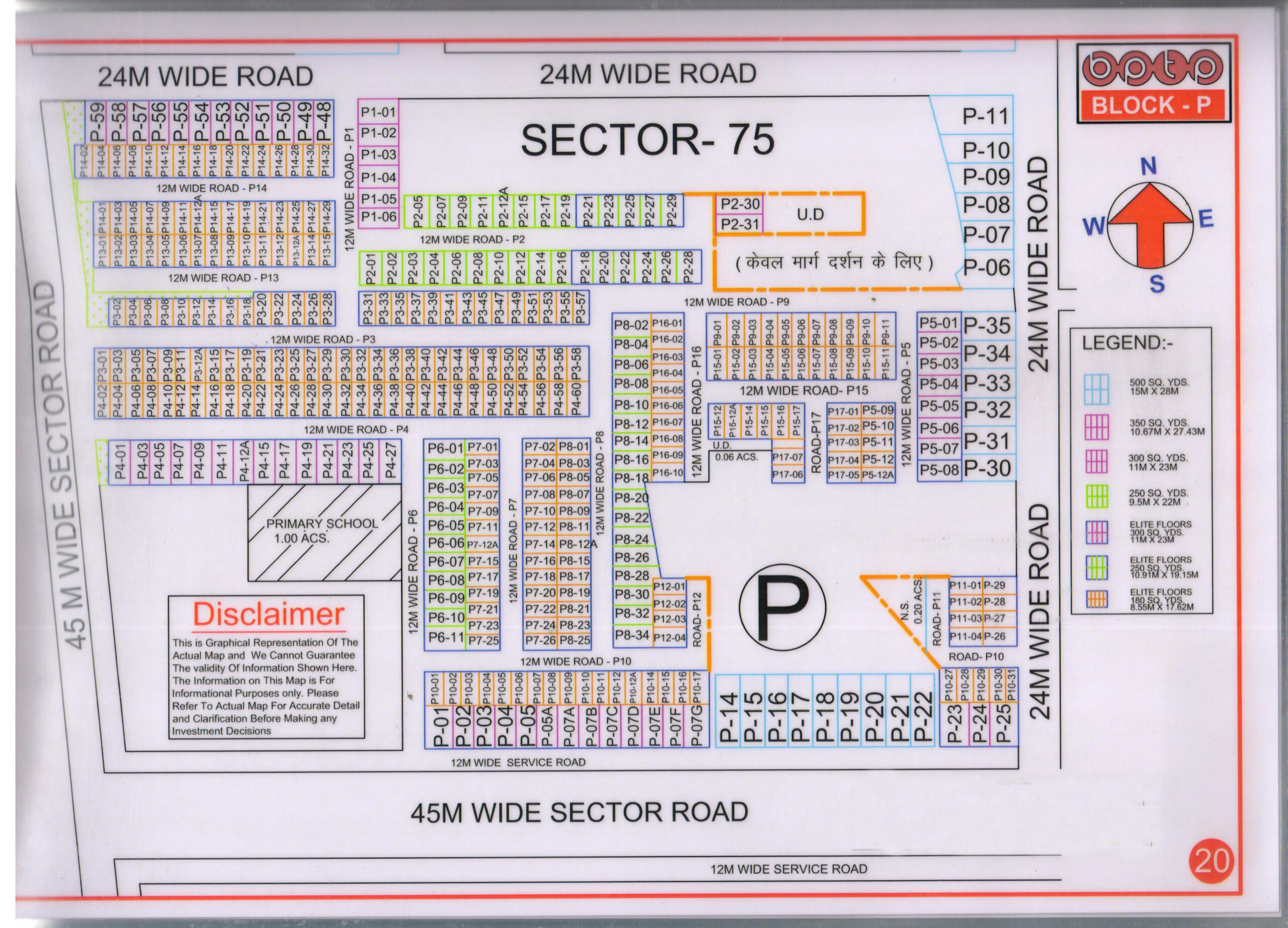 BPTP P Block Map