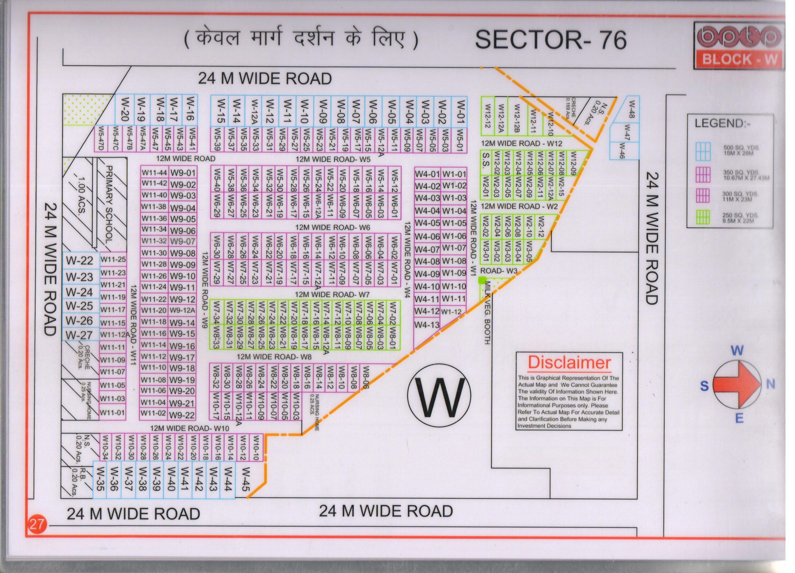 BPTP W Block Map